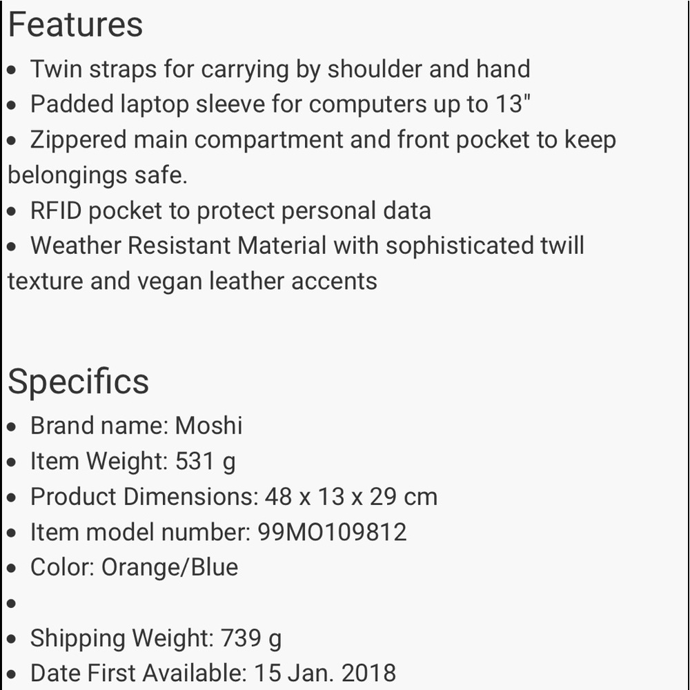 H🥳ST PICK! NIB! Moshi Verana Work Tote - Picture 10 of 10